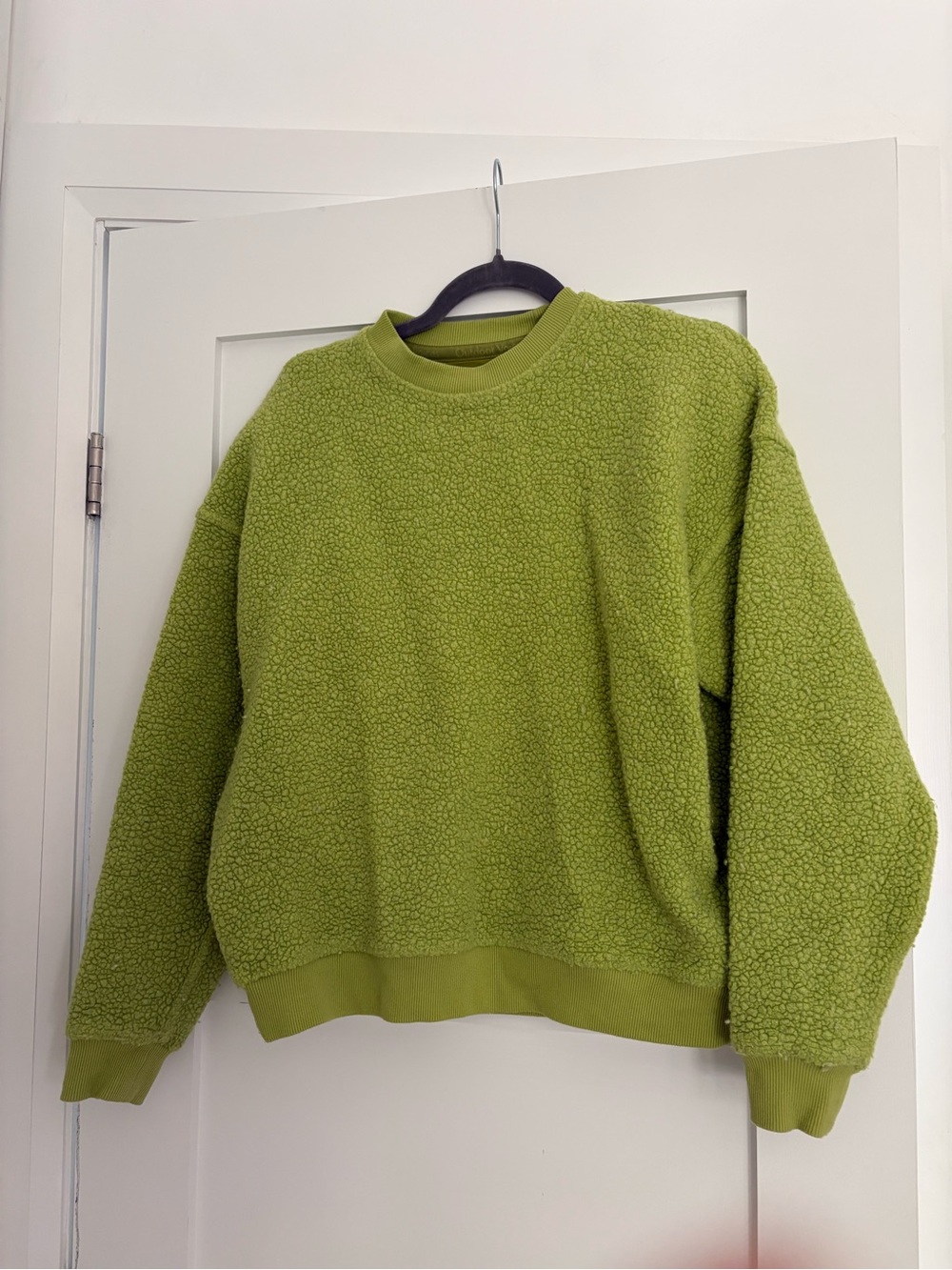Outdoor Voices Lime Green Sherpa Pullover